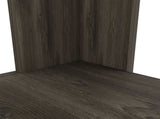 DEPOT E-SHOP Delos Kitchen Island, Four Legs, Three Shelves, Dark Brown B097132965