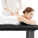 ZUN 80 Inches Wide -Beauty Salon Beauty Bed Modern Massage Bed - Black 10*10 square leg iron frame W1550136676