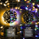 ZUN Christmas Rope Lights,1000LED/328Ft Outdoor Decorative String Strobe with 8 Modes/Remote/IP67 97753394