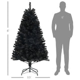 6ft Tall Artificial Christmas Tree, Unlit Xmas Tree with 1000 Branch Tips, Auto Open, Steel Base, 51444058