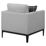 Light Grey Cushion Back Chair B062P153747
