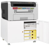 Office furniture Copier Cabinet white 2 door steel copier stand mobile pedestal file Printer Stand W124757932