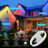 19.7 inches fan light RGB color lights three color temperature 6-speed adjustable wind power 58970078