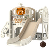 ZUN Kids Swing and Slide Set 76211111