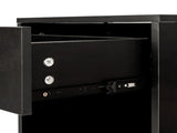 2pcs Night Stands with Drawer Black 55876519