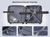 Hardshell Luggage Sets 4 pcs Bag Spinner Suitcase with TSA Lock Lightweight-16"20"24"28" PP310249AAH