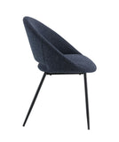 Klaus Black Boucle & Black Finish Side Chair B2726P309347