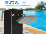 Solar heated shower 63267717