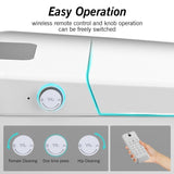 Smart Toilet Bidet Combo with Foot Sensor Open Cover/Seat, LED Display, Self-Cleaning Nozzle, Heated W1219P232246