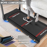 Walking Mat Treadmills Portable for Home & Office LED Display, 265 LB Capacity, Space-Saving Compact W215P296912