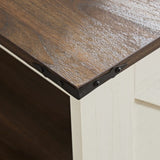 Coffee Table Farmhouse Coffee Table with Storage Rustic Wood Cocktail Table,Square Coffee Table for W2393P168728