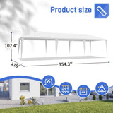 3*9m Non-Cloth PE Cloth Plastic Sprayed Iron Pipe Outdoor Party Tent White 71299651
