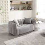 Soft beanbag chair with high resilience foam core for two people. The comfortable square recliner W1996P182164