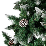 ZUN Christmas Tree 7FT 1350 Branch Flocking Spray White Tree Plus Pine Cone 59813333