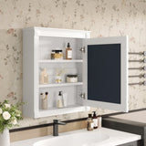 24'' x 27'' Wall Mounted Bathroom Storage Cabinet with Mirror, Medicine Cabinet with Height N710P195492K