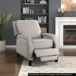ZUN Push Back Reclining Chair Transitional Style Chenille Fabric Self-Reclining Motion Chair 1pc Cushion B011P168463
