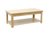 ZUN 48 inch Coffee Table, No Assembly Required, Natural Finish B108P237063