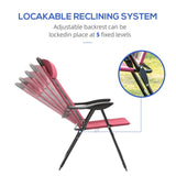 ZUN Folding Lounge Chairs / beach chair （Prohibited by WalMart） 94415055