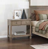 Gray Oak Finish Classic Transitional Bedroom Furniture 1pc Nightstand of 2 Drawers Open Bottom Shelf B011P210715