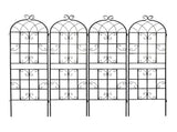 4 Pack Metal Garden Trellis 71" x 19.7" Rustproof Trellis for Climbing Plants Outdoor Flower Support W158681061