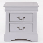 ZUN White 2-Drawer Nightstand B062P189242