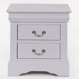 White 2-Drawer Nightstand B062P189242