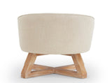 Swivel with cross-shaped wooden base,Lounge with solid wood legs, 360&degfreely Swivel W2186P166254