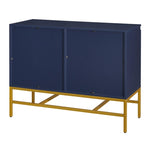 ZUN Minimalist & Luxury Cabinet Two Door Sideboard with ld Metal Legs for Living Room, Dining Room 02926492