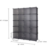 ZUN 20 Cube Organizer Stackable Plastic Cube Storage Shelves Design Multifunctional Modular Closet 89154546