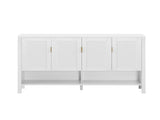55.1'' Storage Sideboard with 4-Doors,Multi Functional Buffet with Open Shelf and 2-Tiers N711P345165K
