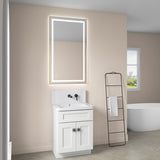 ZUN 40*24 inBathroom Vanity Mirrors , Framed Dimmable Makeup Mirror for Wall, Backlit and Shatterproof, W2152128618