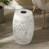 Solar Side Table with Built-in Solar Battery,Stunning Flower Pattern at Night,Eco-Friendly and N770P270774W