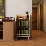 Pine Solid Wood Bookshelf/Bookcase - 0.6" Thick Shelves Heavy Duty Storage Rack, 19.69"W36.61"H W3166P271752