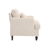 COOLMORE Wood Frame Armchair, Modern Accent Chair Lounge Chair for Living Room,Tufted Club Chair, W395P151902