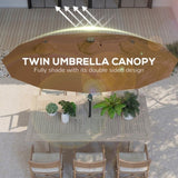 Outdoor beach umbrella/Double-Sided Market Umbrella 00270102