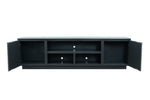 ZUN 89 inch TV Stand for TVs up to 100 inches, No Assembly Required, Black Finish B108P255354