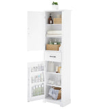 Tall Bathroom Storage Cabinet, Freestanding Storage Cabinet with Twos and Adjustable Shelves, N725P246463K