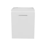 Saju Floating, Wide One-Door Cabinet Vanity, With Resin Sink And One Shelf, Bathroom Storage, White B200P335387