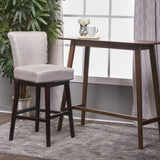 30.75 Inch Swivel Height Bar Stools, wood Frame,fabric Sponge cushion and Upholstered 57177.00FWHT