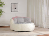 Oversized Bean Bag Chairs,Multicolor Faux Fur Couch Filled with Shredded Sponge,Large Lounger Sofa 46673275