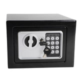 Mini Wall-in Style Electronic Code Metal Steel Box Safe Case 17EF Black 61958008