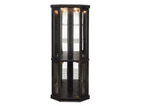 Lighted Corner Curio Cabinet - Display Case for Living Room, Antique Collectibles, Wine & Bar Glass 88585341