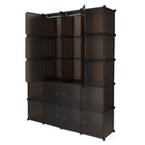 ZUN 20 Cube Organizer Stackable Plastic Cube Storage Shelves Design Multifunctional Modular Closet 31722240