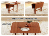 Flip-Top Mirror Vanity Desk 38", 2 AC Outlets USB Type-C Charging Station Makeup Table Computer Desk 76044667