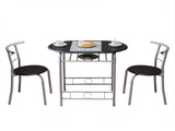 PVC Breakfast Table Black 41781269