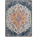 Boho Medallion Woven Area Rug B03598009