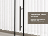 60.in W x 72.in H Frameless Shower Single Sliding, 1/4 inch Thick Clear Tempered Glass Shower W3048P278317