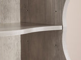 8-layer adjustable shelf ultra-thin bookshelf with a wavy border design, which is more aesthetically W487P339354