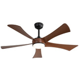 ZUN 52 Inch Ceiling Fan with 22W LED Light and Remote Control 5 ABS Blades for Bedroom W934P229930