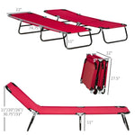 ZUN Folding Lounge Chairs / beach chair （Prohibited by WalMart） 70597101